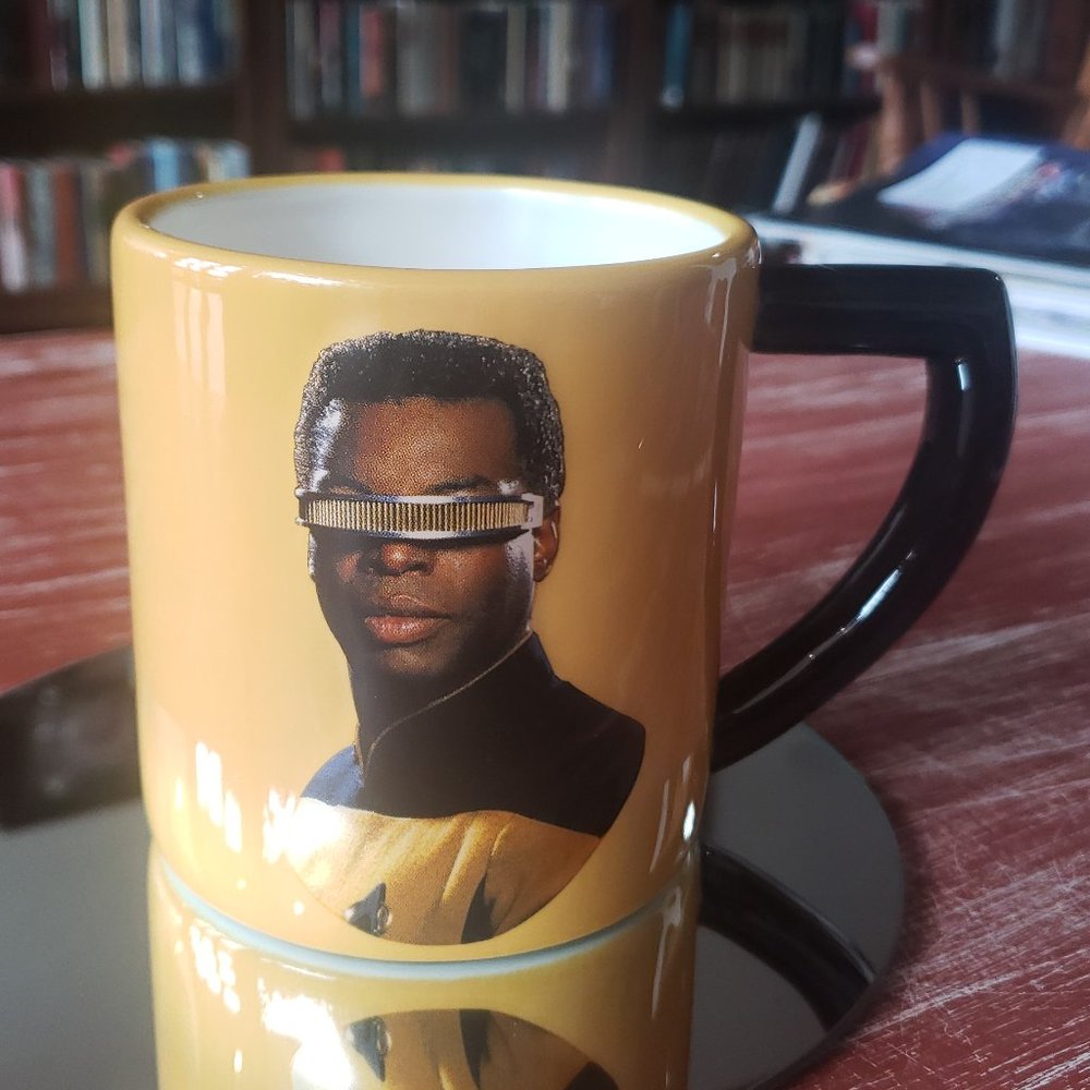 Geordi La Forge Star Trek Coffee Mug - 16 OZ   NIB